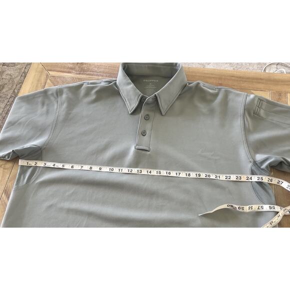 Propper Polo Shirt Men XL Gray Pockets Short Sleeve Performance Tactical Work - Picture 7 of 8